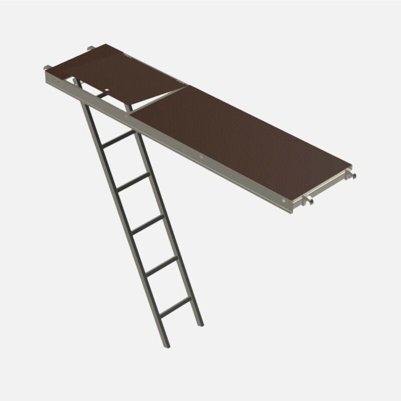 Plancher à trappe aluminium bois avec échelle d'accès (1)