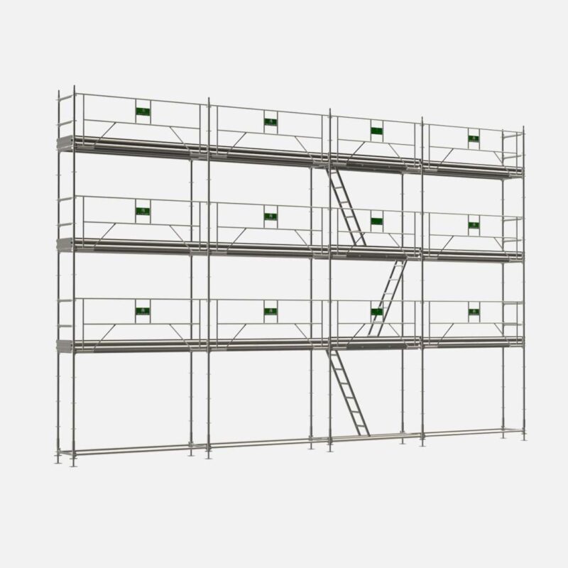 Lot de 100 m2 d'échafaudage multidirectionnel