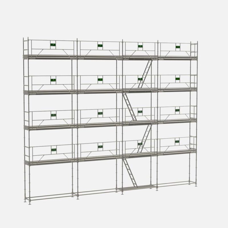 Lot de 125 m2 d'échafaudage multidirectionnel