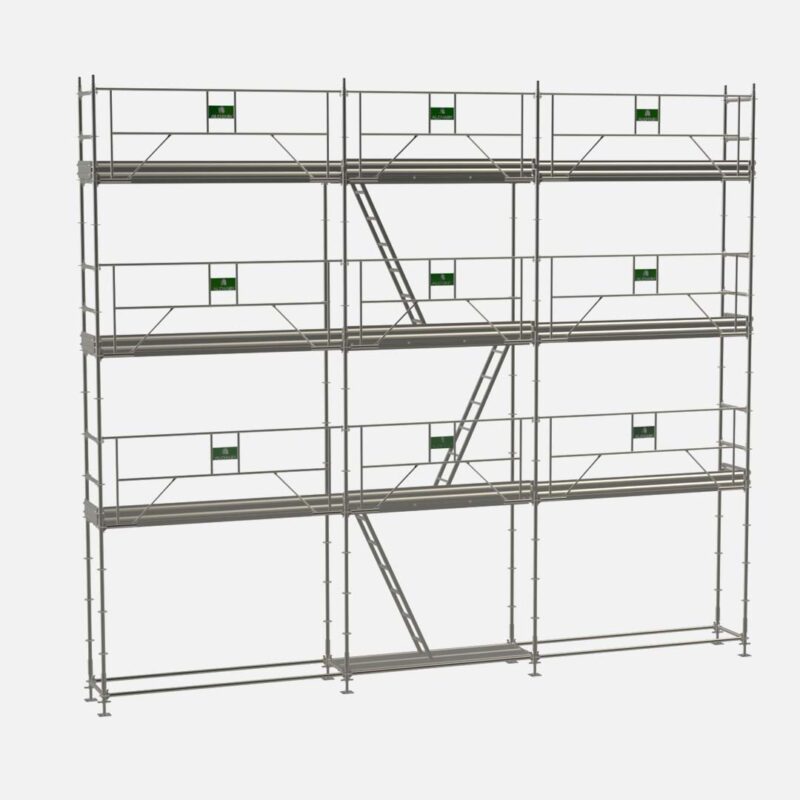 lot de 76 m2 d'échafaudage multidirectionnel