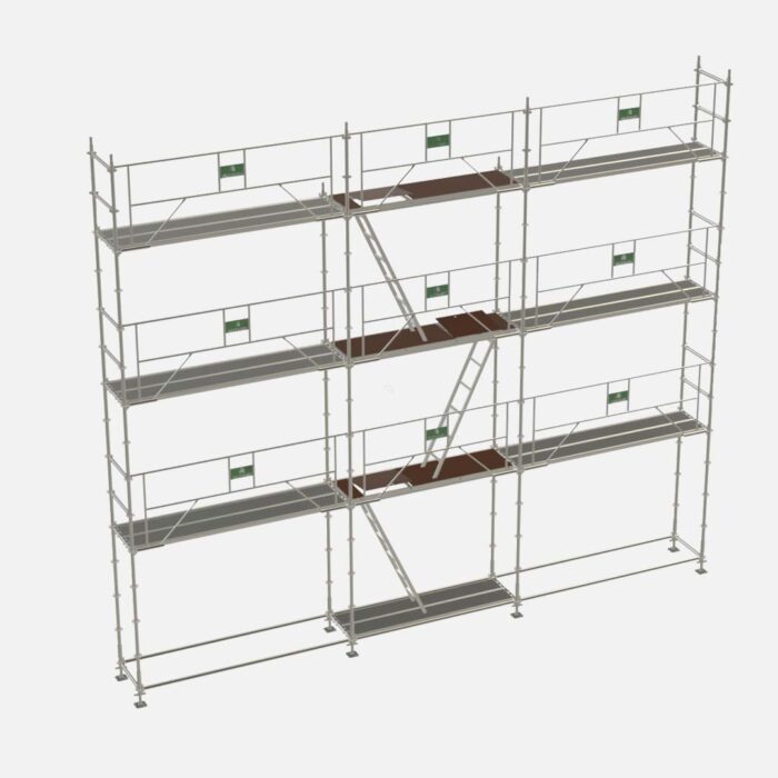 lot de76 m2 d'échafaudage multidirectionnel SLGMP